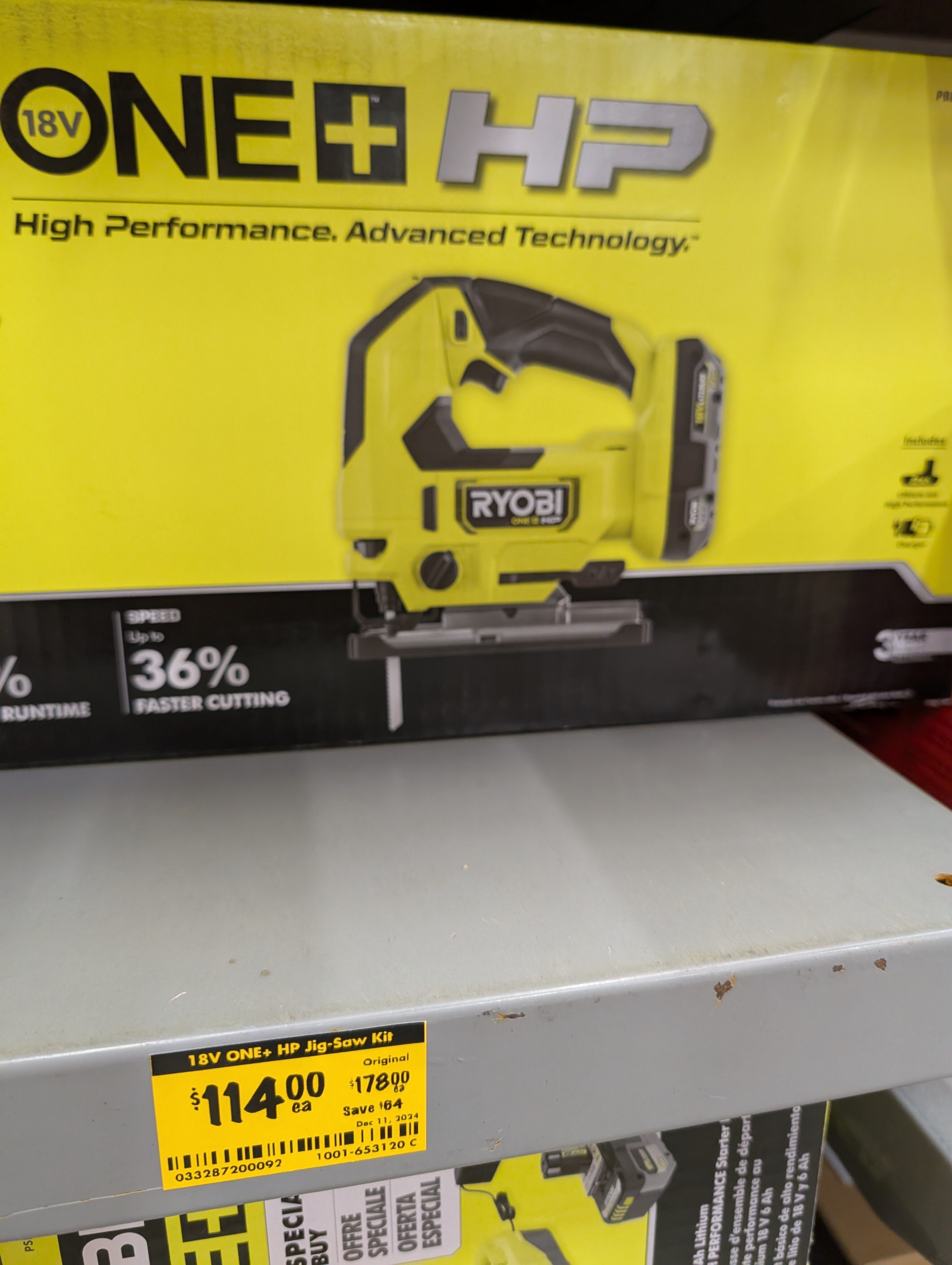 [home Depot] ($124) Ryobi 18v Brushless 7-1 4 Circular Saw 4ah 