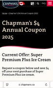 Chapman’s $4 Annual Coupon 2025