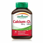 $5.60 Jamieson Calcium 500mg + Vitamin D 1000IU 90 Caplets