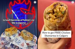 March 9 12pm-close: 1st 100 guests get FREE shawarma; 50% off all wraps & bowls @ 616-500 Country Hills Blvd, Calgary AB