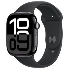 Apple Watch Series 10 (GPS) 42mm Jet Black Aluminum Case with Black Sport Band - Medium/Large $90 off to $459.99