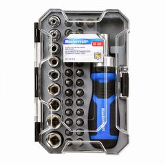 Mastercraft Stubby Ratcheting Screwdriver and Socket Set with Case, 37-pc - $9.99 + 12% CB