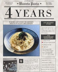 May 16-18: $4 off (all pastas; Cream Crab Croquettes; all mocktails); Coupon giveaways @ 202-7080 River Rd, Richmond BC