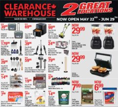 Clearance Warehouse Store Open May 22 - Jun 29 | Air Flyer $69, Dryer $59, Blender $29 & More