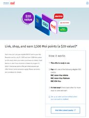 [RBC VISA Holders] Link Moi Rewards & Get 2,500 Moi points / $20 after purchase