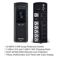 CyberPower 1500VA/900W Pure Sine Wave UPS (GX1500U-FC) - $219.99
