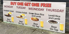 BOGO Mon: Koobideh Kbab; Tue: Chicken Kbab; Wed: G.Bean Rice+Lamb; Thu: Lentil Rice+Lamb @ 4624 Hastings St, Burnaby BC