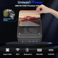Oasloa Mini PC Ryzen: Ryzen 5 7430U, 16GiB 512 GB, $299