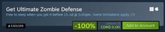 (Windows, macOS) Ultimate Zombie Defense (RRP $6.49) - $0.00 / Free (100% discount ends July 15th 2025 10am PT / 1pm ET)