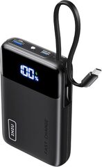 Smallest 20000mAh Portable Charger with Built in USB-C Cable 45W $21.57