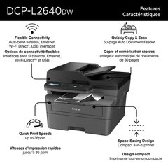 Brother DCP-L2640DW Refurbished Multifunction Laser Printer $144.49 ($25.5 off) ($320 MSRP)