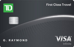 TD First Class Travel Visa Infinite Card - 165K TD Rewards Points - FYF - $7,500 MSR in 6 months