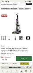Bissell ProHeat 2X Revolution carpet cleaner for $200 50% off (5Y Warranty)