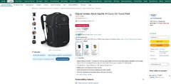 Black Friday: Osprey Daylite 44L Expandable Travel Backpack $135.00 (Reg $180)