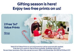 Walmart Photos - Two Free 5x7 prints