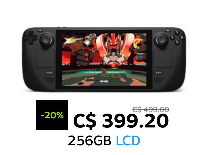 STEAM] [Black Friday] Steam Deck LCD 256gb $399 - RedFlagDeals.com