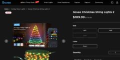 [Govee] GOVEE 30.48 m (100 ft) Christmas String Lights 2S - $79.99