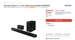 Samsung Q Series Atmos 11.1.4 Soundbar HW-Q990D - $888 - ATL?