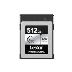 Lexar 512GB Professional Silver SE CFexpress Type B Memory Card (LCXEXSE512G-RNENU) $136.10 ATL