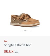 Sperry Kid's Shoes and Boots - As low as $9.98