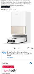 DREAME L10s Pro Ultra Heat Robot Vacuum and Mop $450