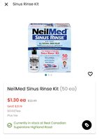 [Real Canadian Superstore] NeilMed Sinus Rinse Kit or Premixed Packets $1.30/$1.40 (reg. $22.49) YMMV