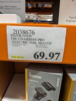 [Costco] Costco YMMV The Chairman® Pro Electric Foil Face Shaver $69.97