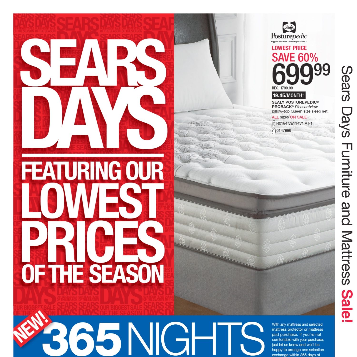Sears Weekly Flyer Furniture & Mattress Sale Nov 22 Dec 2