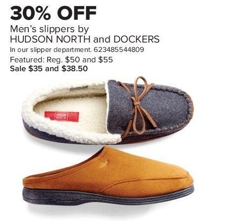 The Bay: Men's Slippers by Hudson North 