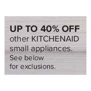 Select KitchenAid Small Appliances - Up to 40% off