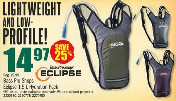 bass pro eclipse hydration pack