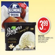 Breyers Or Klondike Ice Cream - $3.99