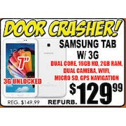 Samsung Tab W/3G - $129.99