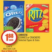Christie Cookies Or Crackers - $1.88 
