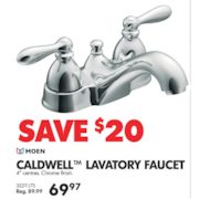 Moen Caldwell Lavatory Faucet - $69.97 ($20.00 off)