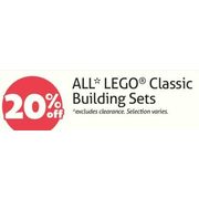 All Lego Classic Building Sets - 20% off