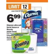 Kleenex Ultra Soft Facial Tissue or Bounty Paper Towel or Charmin Bathroom Tissue - $6.99