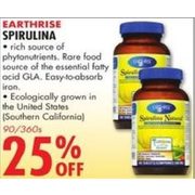 Earthrise Spirulina 90/360s - 25% off