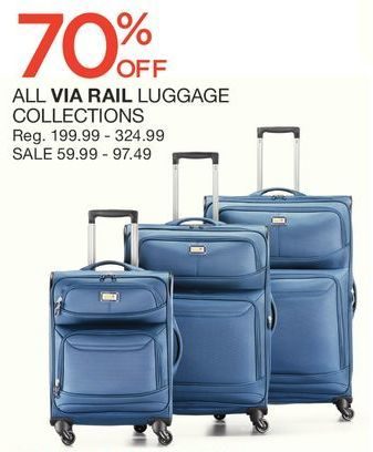 Via rail luggage online set