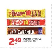 Cadbury Or Nestle  Juniors - $2.49