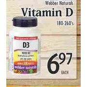 Webber Vitamin D  - $6.97