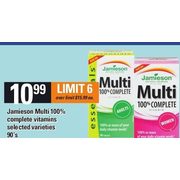 Jamieson Multi 100% Complete Vitamins  - $10.99