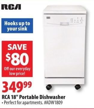 rca 18 portable dishwasher