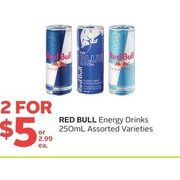 Red Bull Energy Drinks - 2/$5.00