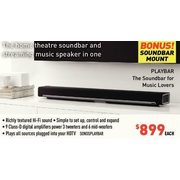 Sonos PLAYBAR Wireless Soundbar for Home Theatre and Streaming Music - $899.00