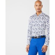 Slim Fit Blue Floral Dress Shirt - $29.95 ($49.95 Off)