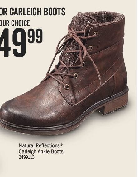 natural reflections ankle boots