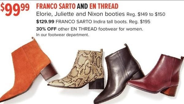 Franco Sarto And En Thread Elorie 