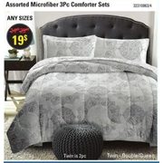 Microfiber 3Pc Comforter Sets - $19.00