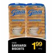 Gioia Savoiardi Biscuits - $1.99/400g